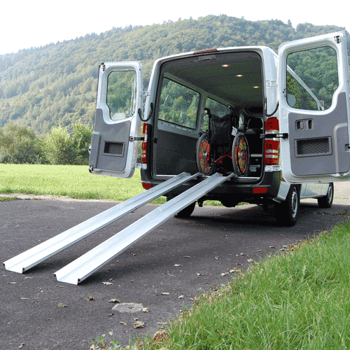 Mobile Rollstuhlrampe zum Klappen für das Auto