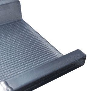 Rollstuhlrampe mobil klappbar 2-teilig Detail Auflage oben seitlich