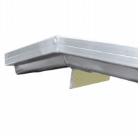 Rollstuhlrampe mobil klappbar 3-teilig Detail Auflage oben mit Winkel