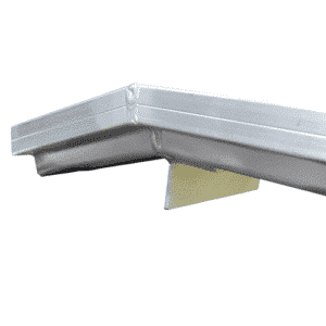 Rollstuhlrampe mobil klappbar 3-teilig Detail Auflage oben mit Winkel