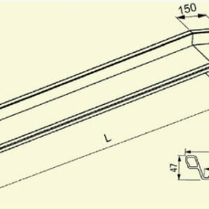 Rollstuhlrampe leicht Zeichnung 3D