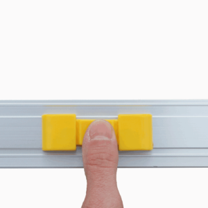 Rollstuhlrampe / Teleskoprampe 2-teilig Detail Druckknopf