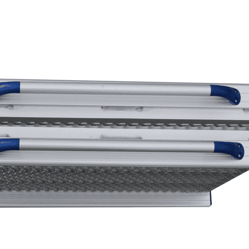 Rollstuhlrampe / Flächenrampe klappbar Detail Griffe