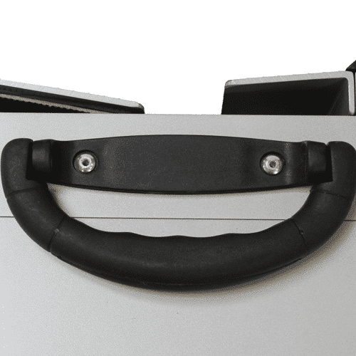 Rollstuhlrampe / Flächenrampe 2-teilig Detail Griff