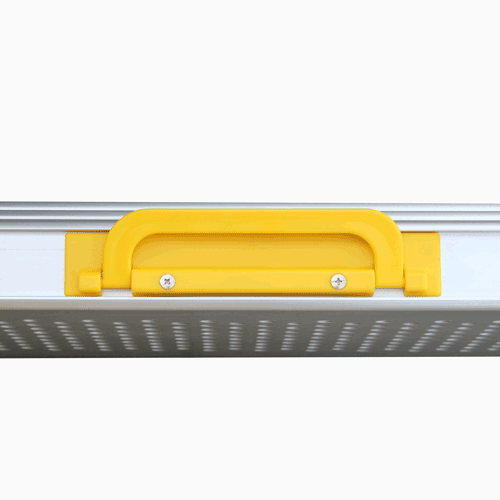 Rollstuhlrampe / Teleskoprampe 3- teilig Detail Griff