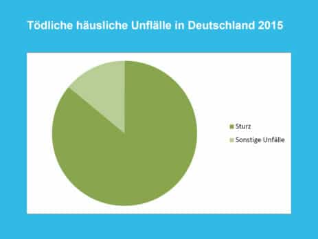 Diagramm zu Todesfällen durch häusliche Unfälle im Jahr 2015