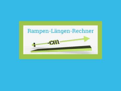 Graphik zum Thema Gefälle: Rampen-Längen-Rechner