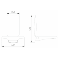 Design Klappsitz mit Rückenlehne – Bild 2