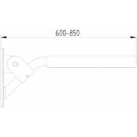 Design Stütz Klappgriff - sicherer Halt am WC – Bild 3
