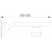 Design Stütz- Klappgriff mit Papierrollenhalter – Bild 2