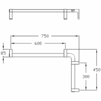 Duschhandlauf pulverbeschichtet – Bild 2