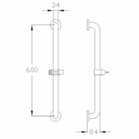 Duschstange Kunststoff – Bild 2