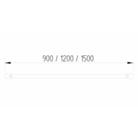 Duschvorhang - Stange Edelstahl gerade – Bild 2