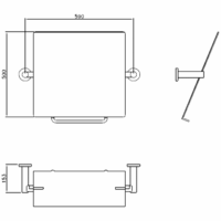 Kippspiegel pulverbeschichtet – Bild 2
