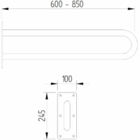Stützgriff Edelstahl – Bild 2
