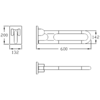 Stützklappgriff Kunststoff – Bild 3